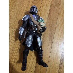 The Mandalorian And Grogu Talking 12-in Action Figure Interactive Voices 13"